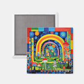 Jenseits des Regenbogens Magnet (Vorderseite/Rückseite)