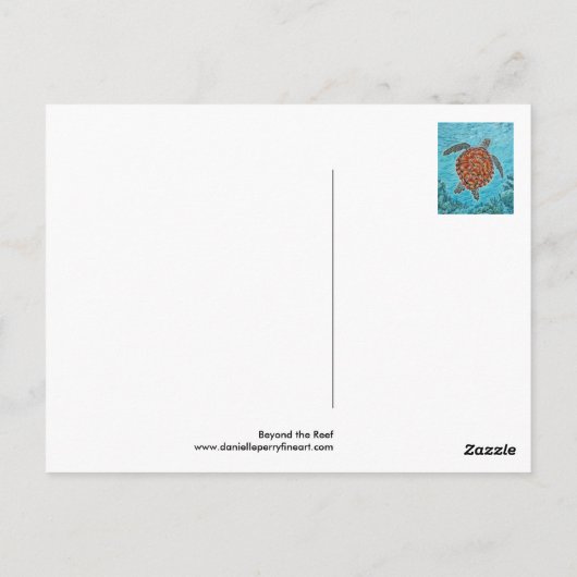 Jenseits des Riffs Postkarte (Rückseite)