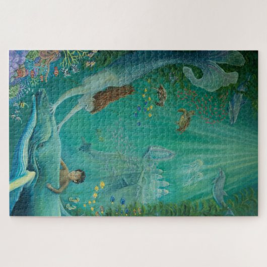 Jenseits des Riffs von Atlantis Puzzle (Horizontal)