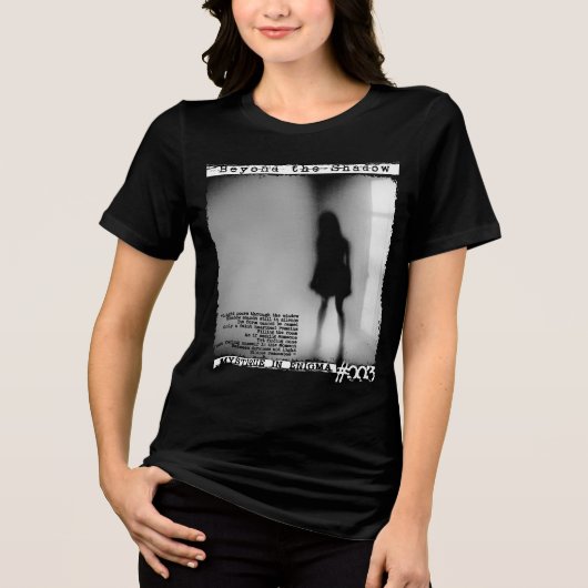 Jenseits des Schattens Tri-Blend Shirt (Vorderseite)