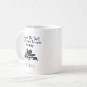Jenseits des Textes, die tiefere Bedeutung entdeck Kaffeetasse (Vorderseite Links)