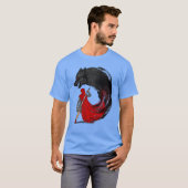 Jenseits des Waldes: Kleine rote Reiten wiederentd T-Shirt (Vorne ganz)