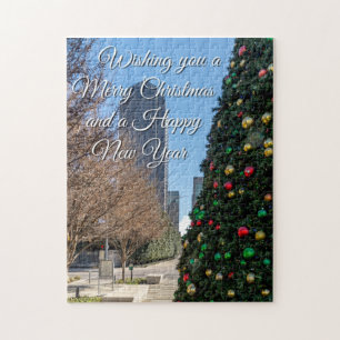 Jenseits des Weihnachtsbaumes von Dallas Puzzle