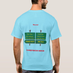 Jenseits Ihres Komfort Zone Spaß Uni-Sex-T - Shir T-Shirt
