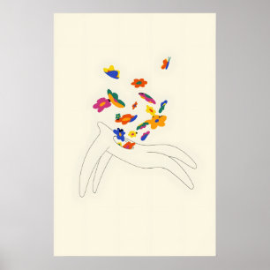 Jenseits Japanisch Abstrakt Bauhaus Formel Modern Poster