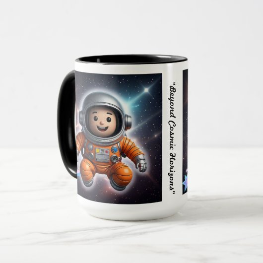"Jenseits kosmischer Horizonte" Tasse (Vorderseite Links)