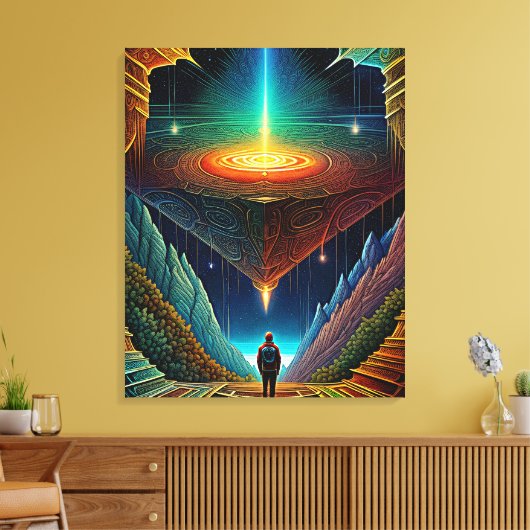 Jenseits Leinwanddruck (Insitu (Wohnzimmer))