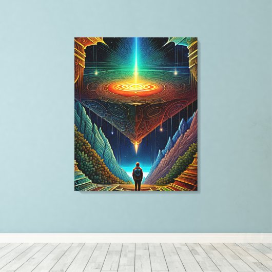 Jenseits Leinwanddruck (Insitu (Holzboden))