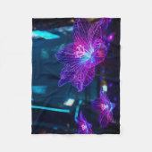 Jenseits neonfarbener Adern Fleecedecke (Vorderseite)