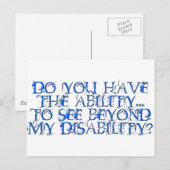 Jenseits Postkarte (Vorne/Hinten)