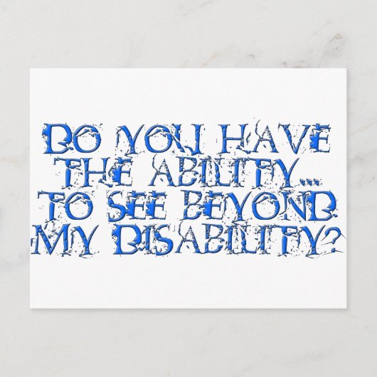 Jenseits Postkarte (Vorderseite)