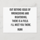 Jenseits von Ideen... Rumi Postcard Postkarte (Vorderseite)
