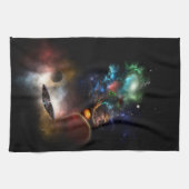 Jenseits von Raum und Zeit Fraktal Art II Geschirrtuch (Horizontal)