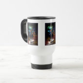 Jenseits von Raum und Zeit Fraktal Art II Reisebecher (Vorderseite Links)