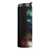 Jenseits von Raum und Zeit Fraktal Art II Thermosbecher (Nach links gedreht)