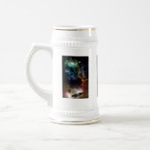 Jenseits von Raum und Zeit Fraktal Kunst Bierglas (Links)