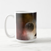 Jenseits von Raum und Zeit Fraktal Kunst Kaffeetasse (Links)
