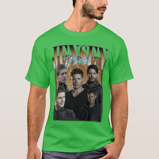 Jensen Ackles Bootleg Vintage T-Shirt (Vorderseite)