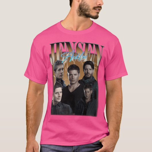 Jensen Ackles Retro Bootleg Retro Bootleg T-Shirt (Vorderseite)