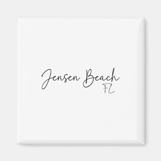 Jensen Beach Florida Ca Retro Magnet (Vorne)