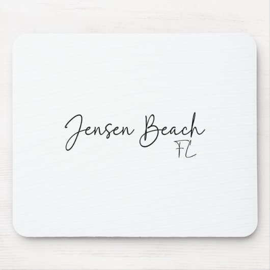 Jensen Beach Florida Ca Retro Mousepad (Vorne)