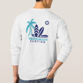 Jensen Beach Florida Surfing T - Shirt (Rückseite)