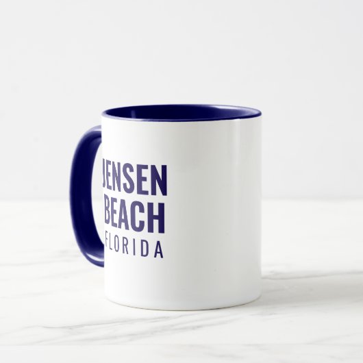 Jensen Beach Florida Tasse (Vorderseite Links)