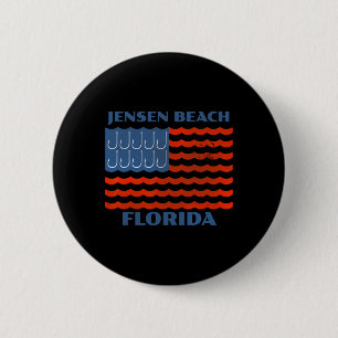 Jensen Beach Florida Vintage-Angeln Amerikanische Button
