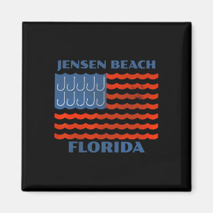 Jensen Beach Florida Vintage-Angeln Amerikanische Magnet