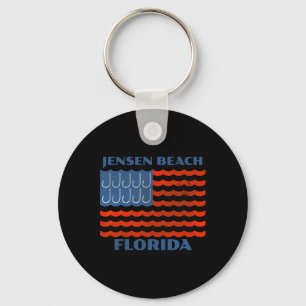 Jensen Beach Florida Vintage-Angeln Amerikanische Schlüsselanhänger