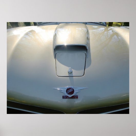 Jensen CV8, Vintager britischer Sporttourist. Poster (Vorne)