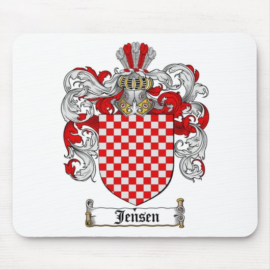 JENSEN FAMILIENWAPPEN - JENSEN WAPPEN MOUSEPAD (Vorne)