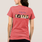 jenX Tunes Merch Women's T-Shirt Tri-Blend Shirt (Rückseite)