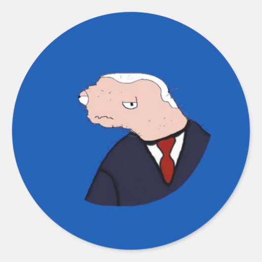 Jeo Boden Ultimate Meme (blau) Runder Aufkleber (Vorderseite)