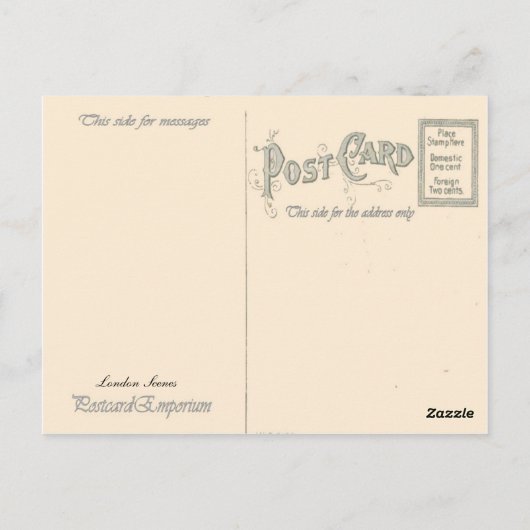 Jeomanische Krieger, oder Beefeatures, auf Schloss Postkarte (Rückseite)