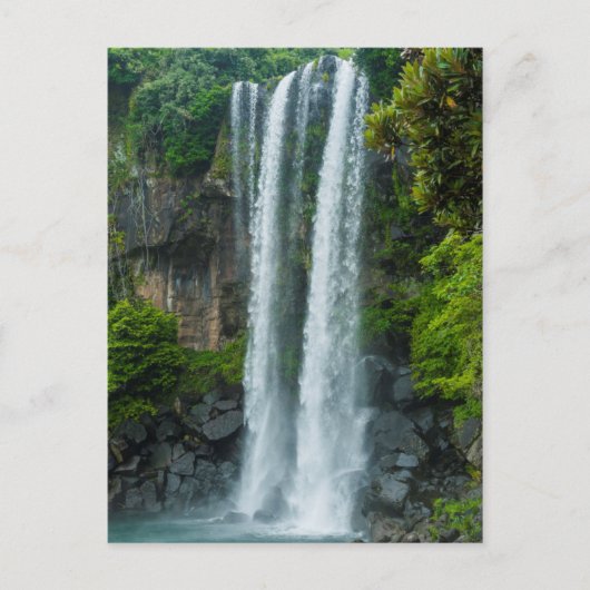 Jeongbang Wasserfall, Südkorea Postkarte (Vorderseite)