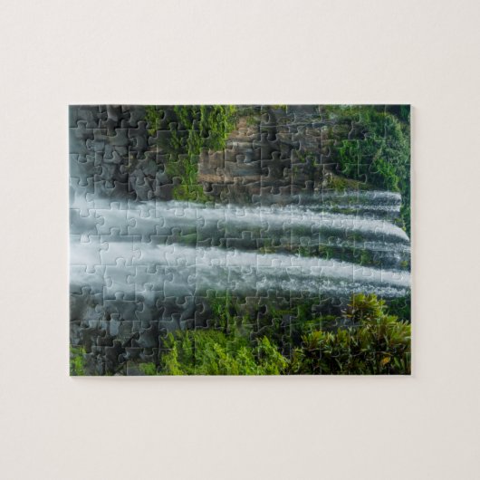 Jeongbang Wasserfall, Südkorea Puzzle (Horizontal)