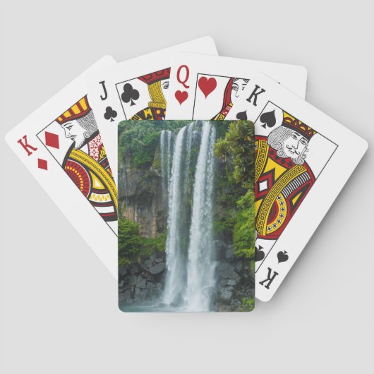 Jeongbang Wasserfall, Südkorea Spielkarten (Rückseite)