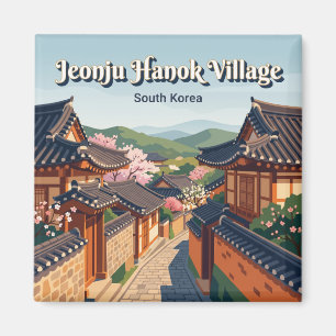 Jeonju Hanok Village Südkorea Magnet