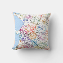 Jepara Indonesia City Map Kissen