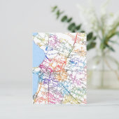 Jepara Indonesia City Map Postkarte (Stehend Vorderseite)