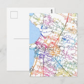 Jepara Indonesia City Map Postkarte (Vorne/Hinten)