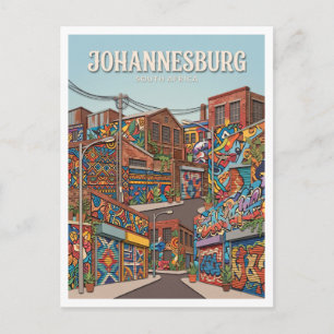 Jeppestown Street Art Johannesburg Südafrika Postkarte