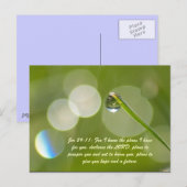 Jer 29:11: Denn ich kenne die Pläne, die ich für d Postkarte (Vorne/Hinten)