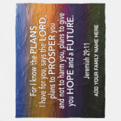 Jer 29v11 KENNE ICH DIE PLANS Christlich Bible Fam Fleecedecke (Vorderseite)
