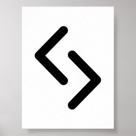 JERA Nordische Rune (Ernte, Zyklus, Belohnung) | E Poster