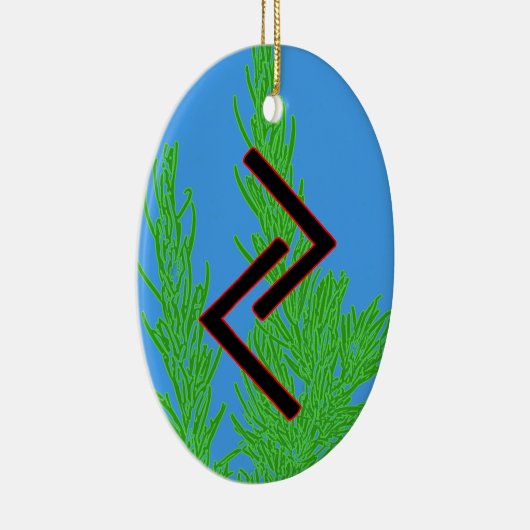 Jera Viking Rune Weihnachten Ornament - Ernte! (Rechts)