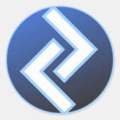 Jeran Jeraz Rune Runder Aufkleber (Vorderseite)