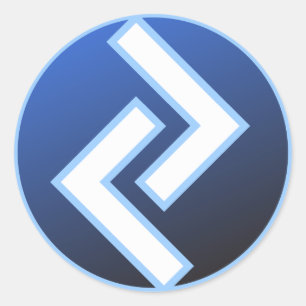 Jeran Jeraz Rune Runder Aufkleber