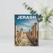 Jerash Jordan Reise Postkarte (Stehend Vorderseite)